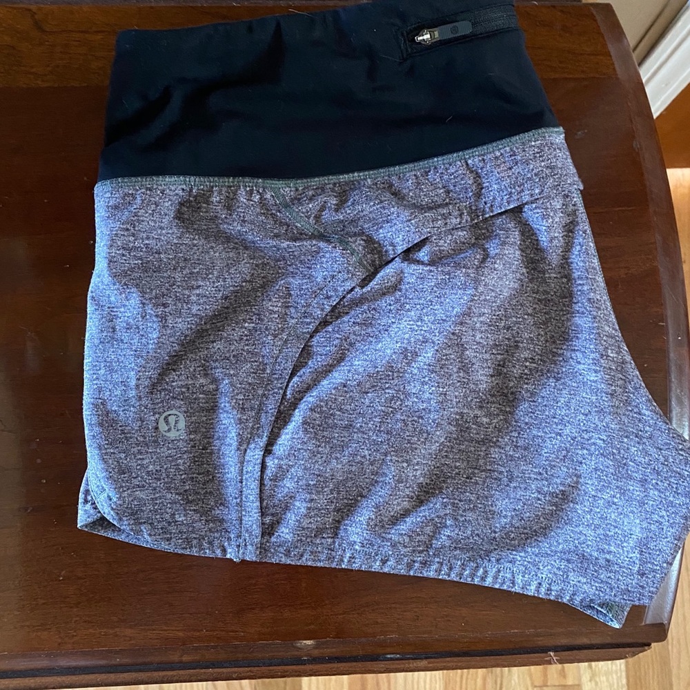 Grey lululemon shorts